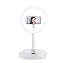 Compatible with Apple, Dimmable Light Selfie Ring LED 10 inch Video Studio Photography Lighting Portable for Youtube Vlog Live Photo with Tripod