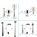 Compatible with Apple, 10 LED Ring Light Lamp Phone Selfie Camera Studio Video Dimmable Tripod Stand