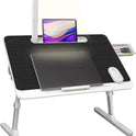 Portable Lap Desk for Laptop with LED Light &amp; Drawer - Adjustable Bed &amp; Sofa Stand