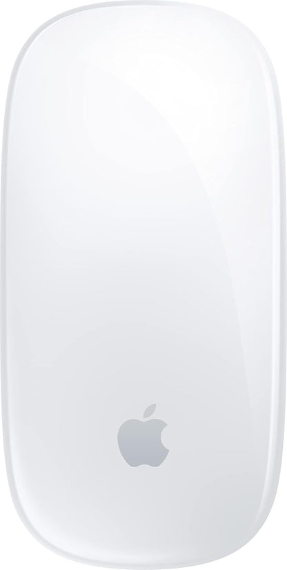 Apple Magic Mouse: Bluetooth, rechargeable. Works with Mac or iPad; White, Multi-Touch surface