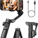 Phone Gimbal Stabilizer 3-Axis Smartphone Foldable Gimbal for Iphone Gimble with Focus Wheel Tiktok Youtube Vlog Stabilizer for Iphone 15 14 13 12 Pro Max Android- Smart XE