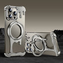 Liquid Metal Casing Phone Case Frameless Magnetic Rotating Bracket