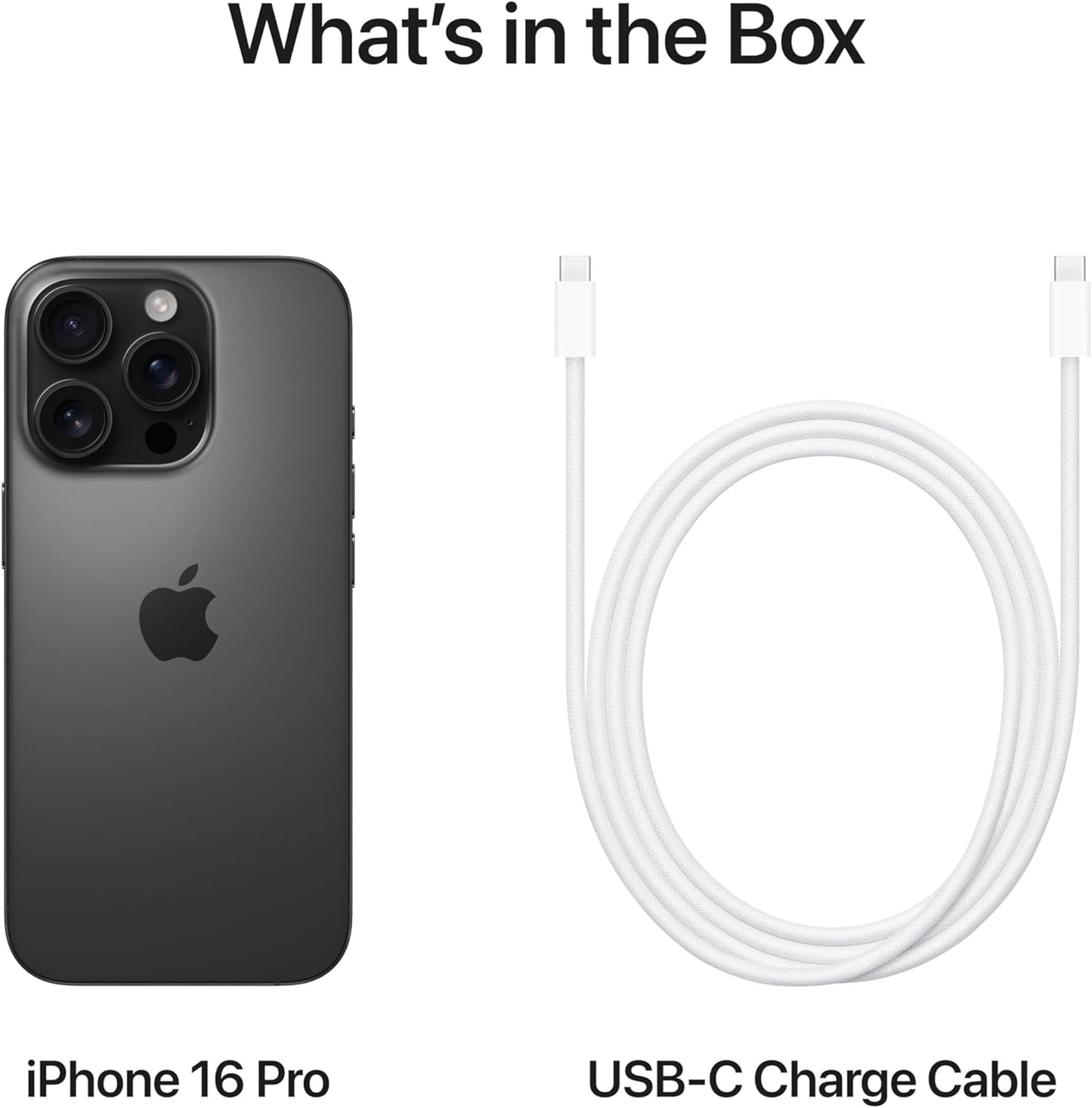 Apple iPhone 16 Pro 128 GB: 5G Mobile phone with Camera Control, 4K 120 fps Dolby Vision and a Huge Leap in Battery Life. Works with AirPods; Black Titanium