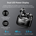 Wireless Earbuds, Bluetooth 5.3 Headphones 2024 Wireless Headphones in Ear, 4 ENC Noise Cancelling Mic Ear buds, 40H Deep Bass Wireless Earphones IP7 Waterproof Bluetooth Earphones USB-C, LED Display