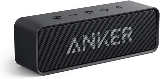 Bluetooth Speaker, Anker Soundcore Upgraded Version with 24H Playtime, IPX5 Waterproof, Stereo Sound, 66ft Bluetooth Range, Built-In Mic, Portable Wireless for iPhone Samsung