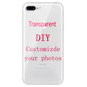 Custom Transparent Phone Case For IPhone 16Pro Max 14 13 11 12 15 Pro MAX 6s 7 8Plus X XR XS Black Soft Case Design Picture DIY