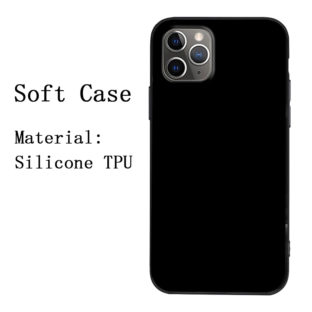 Custom Transparent Phone Case For IPhone 16Pro Max 14 13 11 12 15 Pro MAX 6s 7 8Plus X XR XS Black Soft Case Design Picture DIY