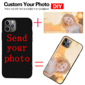 Custom Transparent Phone Case For IPhone 16Pro Max 14 13 11 12 15 Pro MAX 6s 7 8Plus X XR XS Black Soft Case Design Picture DIY