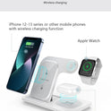 3 in 1 Wireless Charger Stand Pad For iPhone 14 13 12 11 X Max Foldable Fast Charging Station Dock For IWatch 8 7 SE AirPods Pro