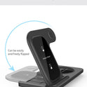 3 in 1 Wireless Charger Stand Pad For iPhone 14 13 12 11 X Max Foldable Fast Charging Station Dock For IWatch 8 7 SE AirPods Pro