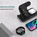 3 in 1 Wireless Charger Stand Pad For iPhone 14 13 12 11 X Max Foldable Fast Charging Station Dock For IWatch 8 7 SE AirPods Pro