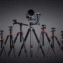 K&F Concept 64 inch/162cm Carbon Fiber Camera Tripod Lightweight Travel Tripod with 36mm Metal Ball Head Quick Release Plate