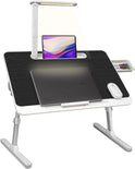 Portable Lap Desk for Laptop with LED Light &amp; Drawer - Adjustable Bed &amp; Sofa Stand